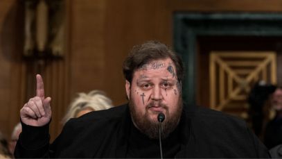 Jelly Roll testifies at a January 2024 Senate hearing regarding fentanyl.