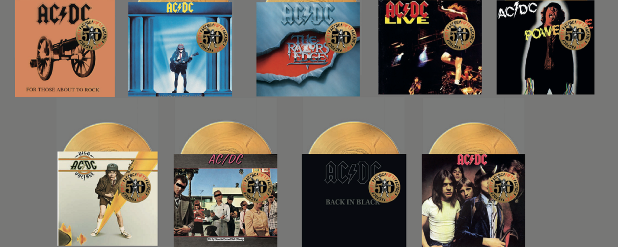 Back in Gold: AC/DC Celebrating 50th Anniversary by Reissuing Its Catalog on Gold Vinyl