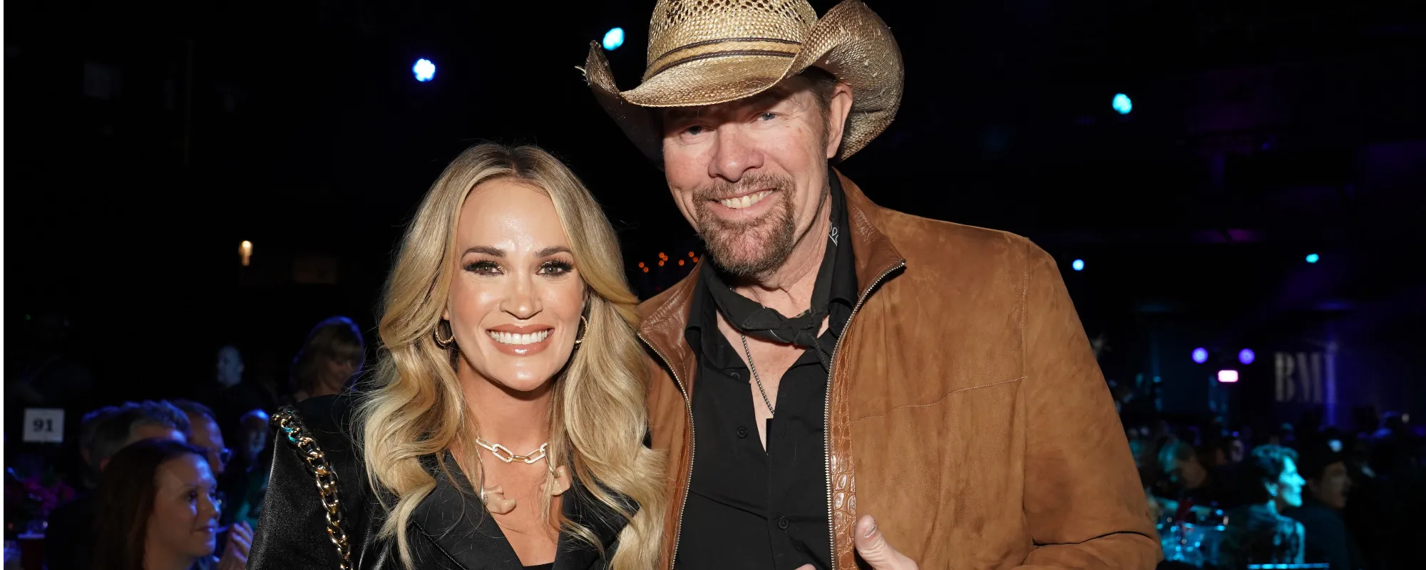 Carrie Underwood Mourns Toby Keith With Throwback Photos: “A True Blue Cowboy Just Made His Ride up to Heaven”