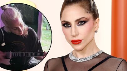 Composite image of Lady Gaga