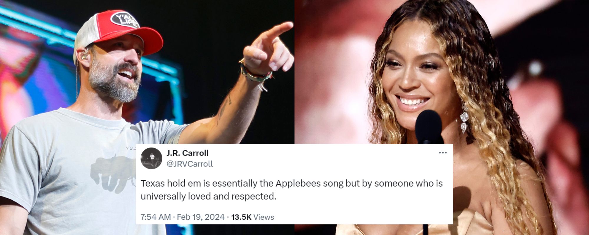 Walker Hayes Catches Another Stray as J.R. Carroll Adds to Critics of Beyoncé Going Country