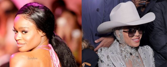 Composite image of Azealia Banks and Beyonce