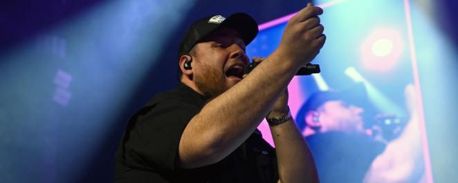 Luke Combs performs during the BetMGM Big Game Bash at The Chelsea at The Cosmopolitan of Las Vegas on February 10, 2024 in Las Vegas, Nevada.