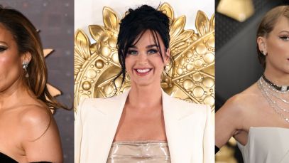 Composite image of Jennifer Lopez, Katy Perry, and Taylor Swift