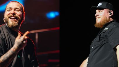 Composite image of Post Malone and Luke Combs