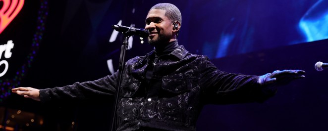 Usher performing live