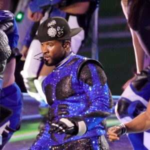 Usher performing at the Halftime Show