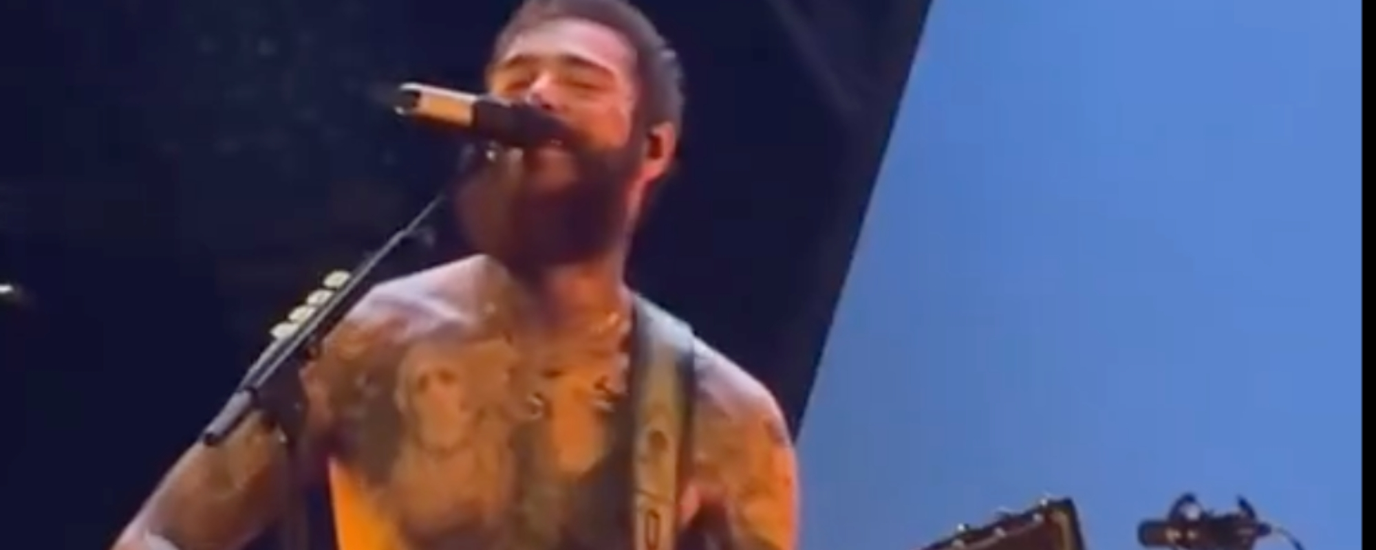 Post Malone Commemorates Toby Keith With Rousing Rendition of “As Good as I Once Was”
