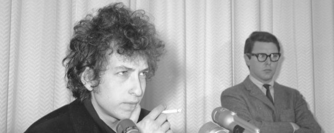 Bob Dylan at a 1965 press conference.