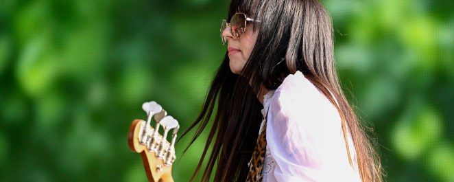 Paz Lenchantin from Pixies performing at Hyde Park in 2022 in London