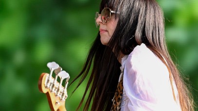 Paz Lenchantin from Pixies performing at Hyde Park in 2022 in London