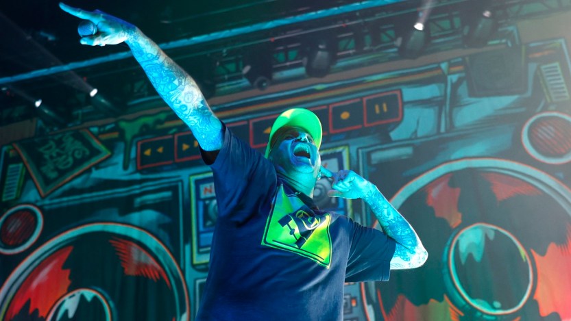 New Found Glory's Jordan Pundik performs at Wet Hot All American Summer Tour in Nashville, 2023