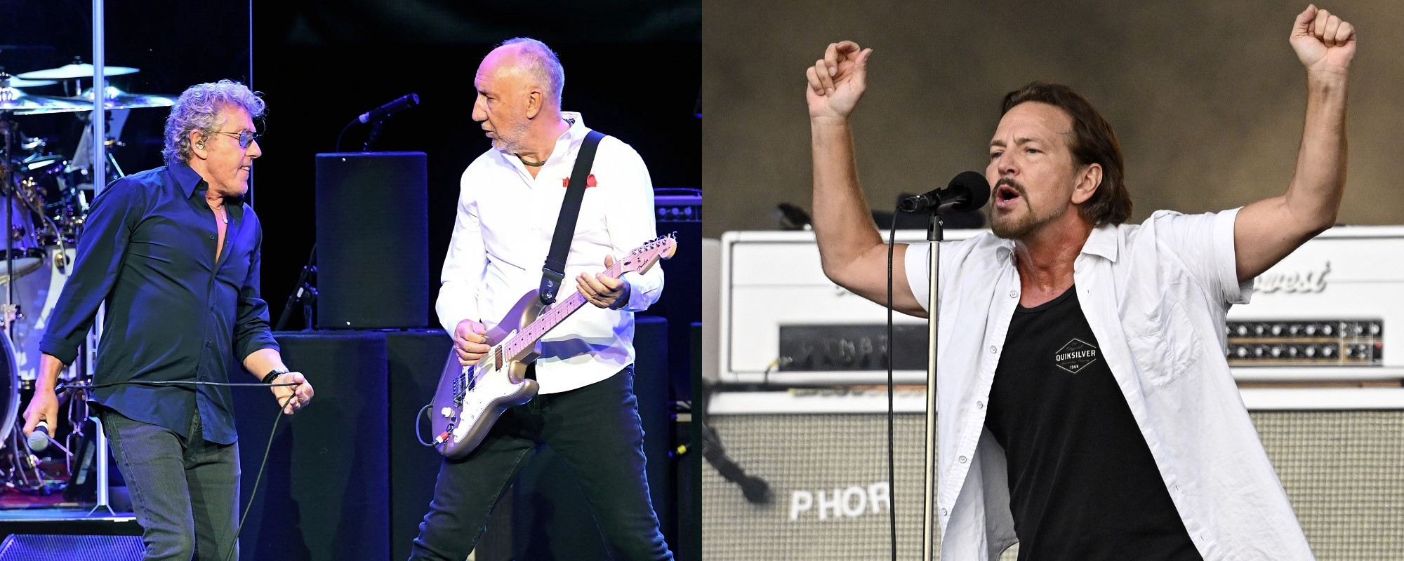 Watch Pearl Jam’s Eddie Vedder Rock Out with The Who at the U.K. Legends’ Concert in London