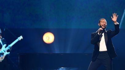 "The Voice" coach John Legend performs in October 2023.