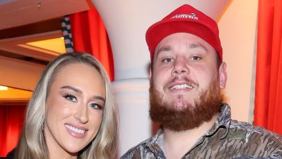 Luke Combs and wife Nicole Hocking in February 2024.