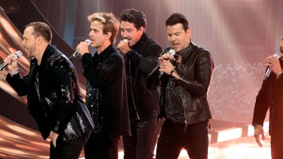 New Kids on the Block performs onstage in November 2021.