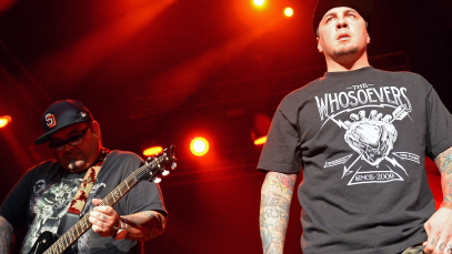 pod performing live onstage