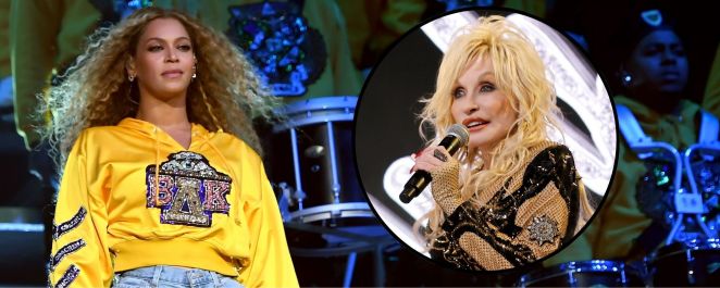 Composite image of Beyonce and Dolly Parton