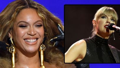 Composite image of Beyonce and Taylor Swift