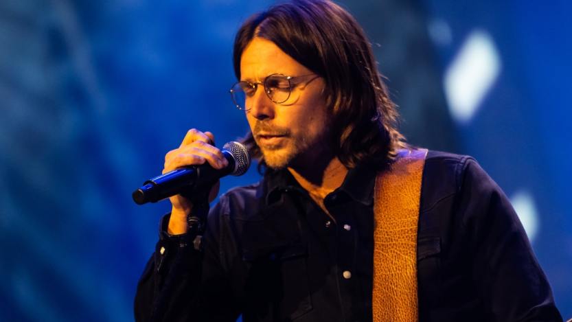 Lukas Nelson performs during The Prine Family Presents: You've Got Gold Celebrating The Songs Of John Prine & Benefitting The Hello In There Foundation at Ryman Auditorium on October 10, 2023 in Nashville, Tennessee.
