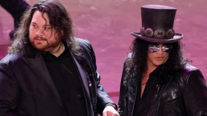 Slash and Wolfgang Van Halen at the Oscars