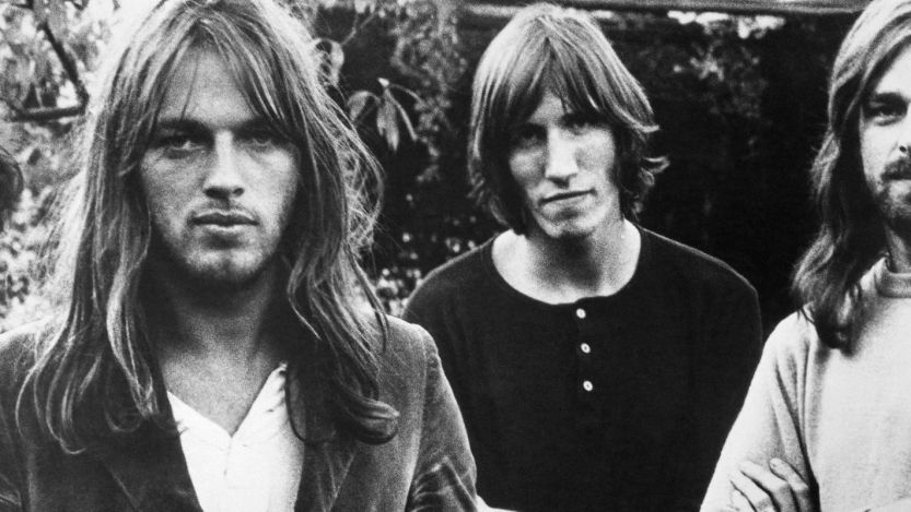 Pink Floyd members stand side by side