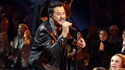 Luke Bryan performs onstage during the 57th Annual CMA Awards at Bridgestone Arena on November 08, 2023 in Nashville, Tennessee.