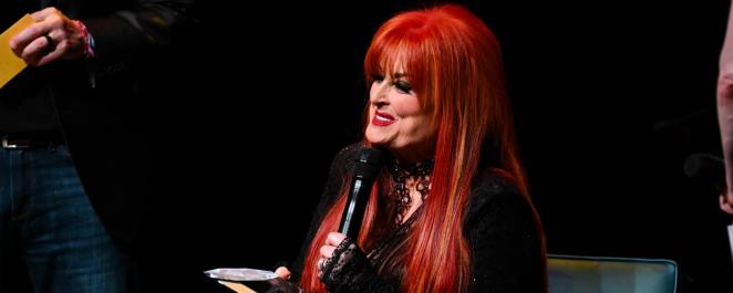 Wynonna Judd holds an award at the Song Suffragettes' 10th Anniversary Celebration at The Fisher Center for the Performing Arts on March 27, 2024 in Nashville, Tennessee.