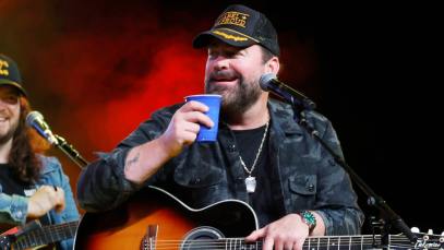Lee Brice performs at the Mission:Possible Turkey Fry and Concert at Wildhorse Saloon on November 21, 2023 in Nashville, Tennessee.