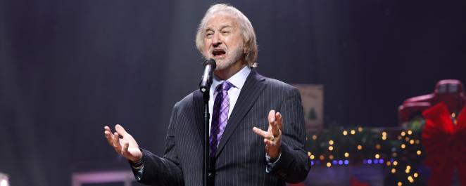 Duane Allen of The Oak Ridge Boys performs at the Ryman Auditorium on December 12, 2023 in Nashville, Tennessee.