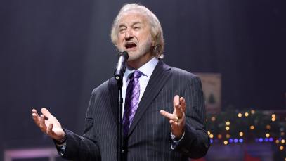 Duane Allen of The Oak Ridge Boys performs at the Ryman Auditorium on December 12, 2023 in Nashville, Tennessee.
