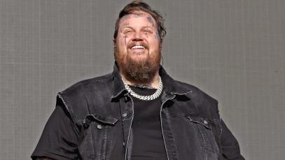 Jelly Roll performs with ERNEST at the T-Mobile Mane Stage during the 2024 Stagecoach Festival at Empire Polo Club on April 26, 2024 in Indio, California.