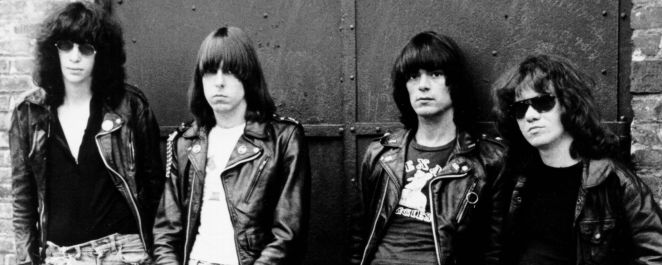 The Ramones standing side by side