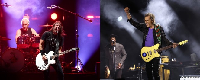 Watch The Rolling Stones’ Ronnie Wood Watch the Foo Fighters Perform at 2024 New Orleans Jazz Fest