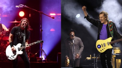 Watch The Rolling Stones’ Ronnie Wood Watch the Foo Fighters Perform at 2024 New Orleans Jazz Fest