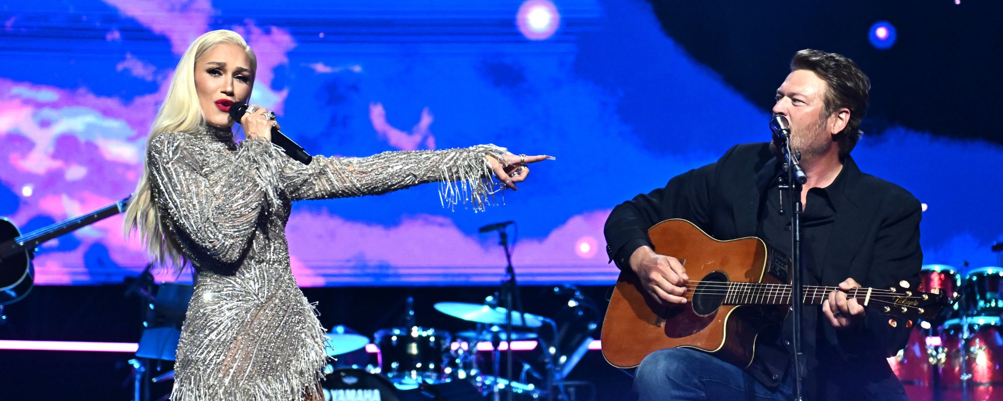 Blake Shelton and Gwen Stefani Drive ACM Awards Audience Wild With “Purple Irises” Performance