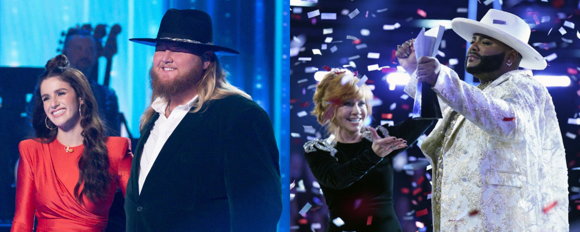 Composite image of American Idol and The Voice