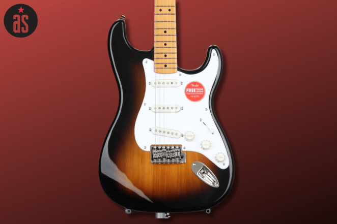 Close up of the Squier Classic Vibe '50s Strat