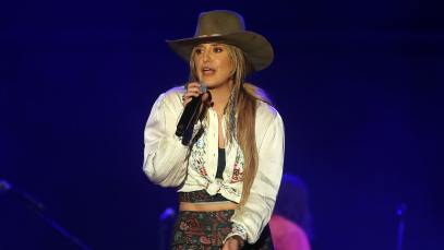 Lainey Wilson performs at the Coors Light Birds Nest on February 08, 2023 in Scottsdale, Arizona.