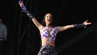 Olivia Rodrigo performs on the Other Stage during day four of Glastonbury Festival at Worthy Farm, Pilton on June 25, 2022 in Glastonbury, England.