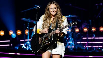 Carly Pearce performs at Bridgestone Arena on April 25, 2024 in Nashville, Tennessee.