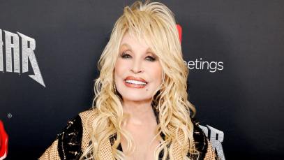 Dolly Parton attends Dolly Parton's Rockstar VIP Album Release Party with American Greetings on November 16, 2023 in Nashville, Tennessee.
