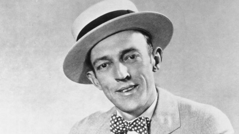Jimmie Rodgers poses for a portait with an acoustic guitar in circa 1930.