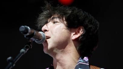 Wyatt Flores performs at the Palomino Stage during the 2024 Stagecoach Festival at Empire Polo Club on April 26, 2024 in Indio, California.