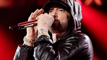Eminem performing