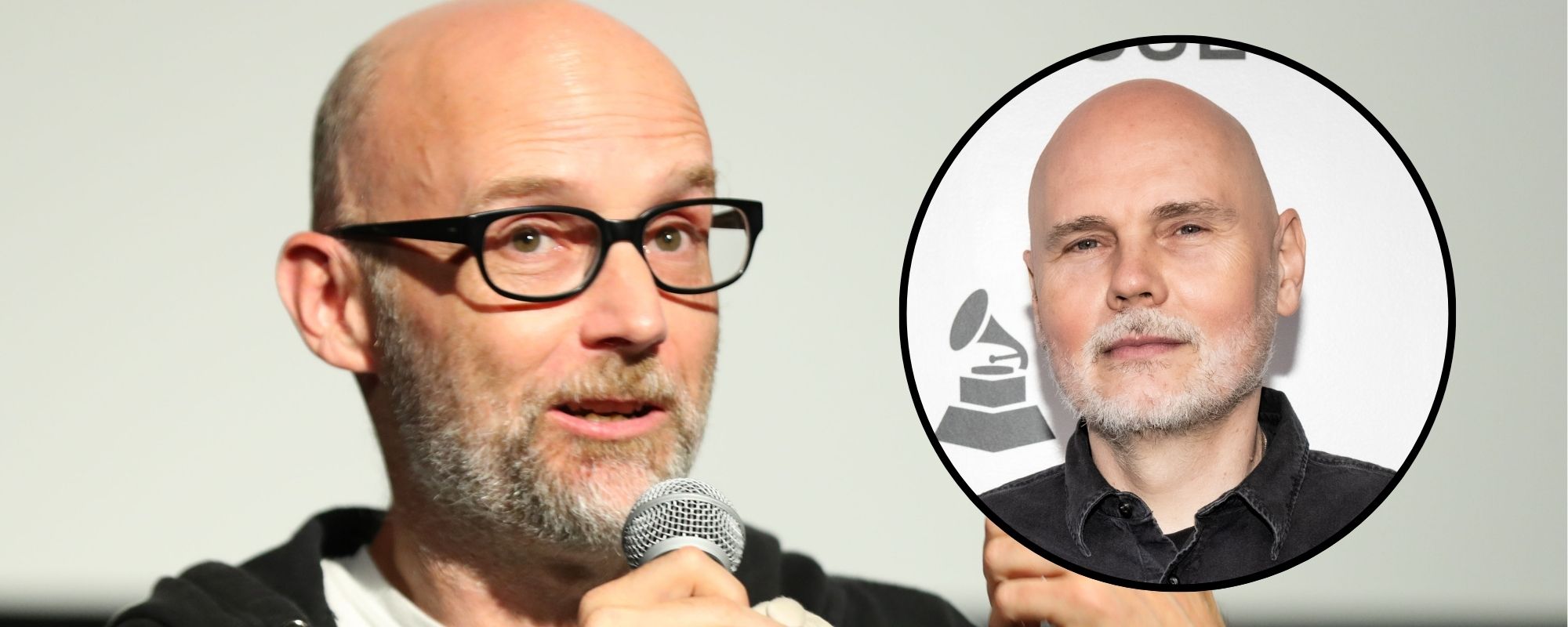 Composite image of Moby and Billy Corgan