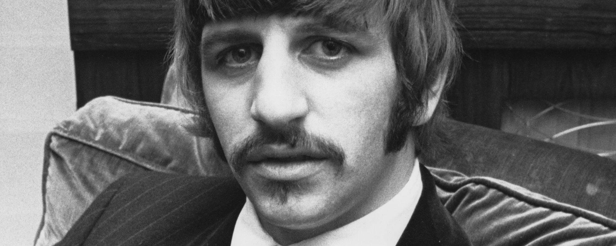 Ringo Starr looks at camera