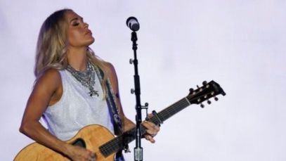 See Carrie Underwood Perform This Fan Favorite in a Heavy Downpour