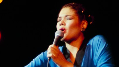 Angela Bofill Performs On Stage