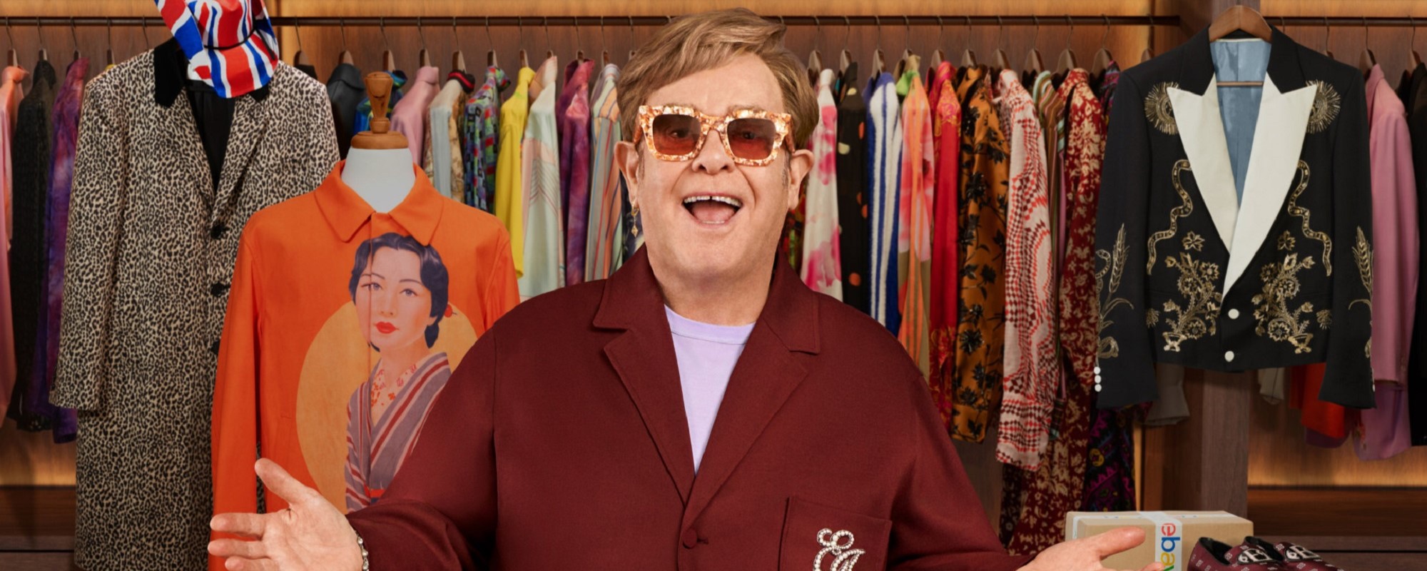Bid on Used Items from Elton John’s Wardrobe to Help Benefit His AIDS Foundation